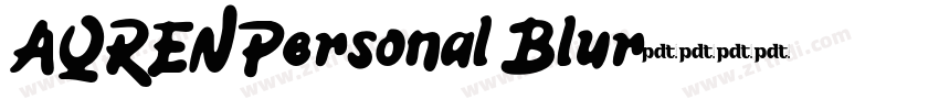 AQRENPersonal Blur字体转换